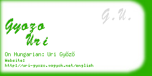 gyozo uri business card